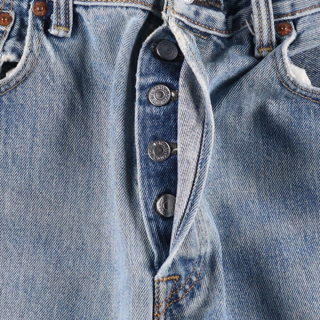 Levi's 501-0193 Straight Denim Pants, W33L32 (equivalent to men's W34) cotton Blue type light blue Vintage Second Hand