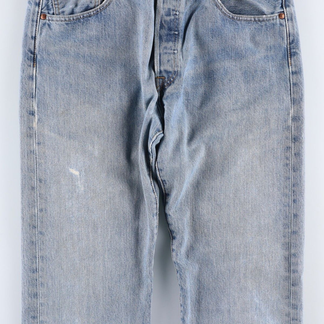 Levi's 501-0193 Straight Denim Pants, W33L32 (equivalent to men's W34) cotton Blue type light blue Vintage Second Hand