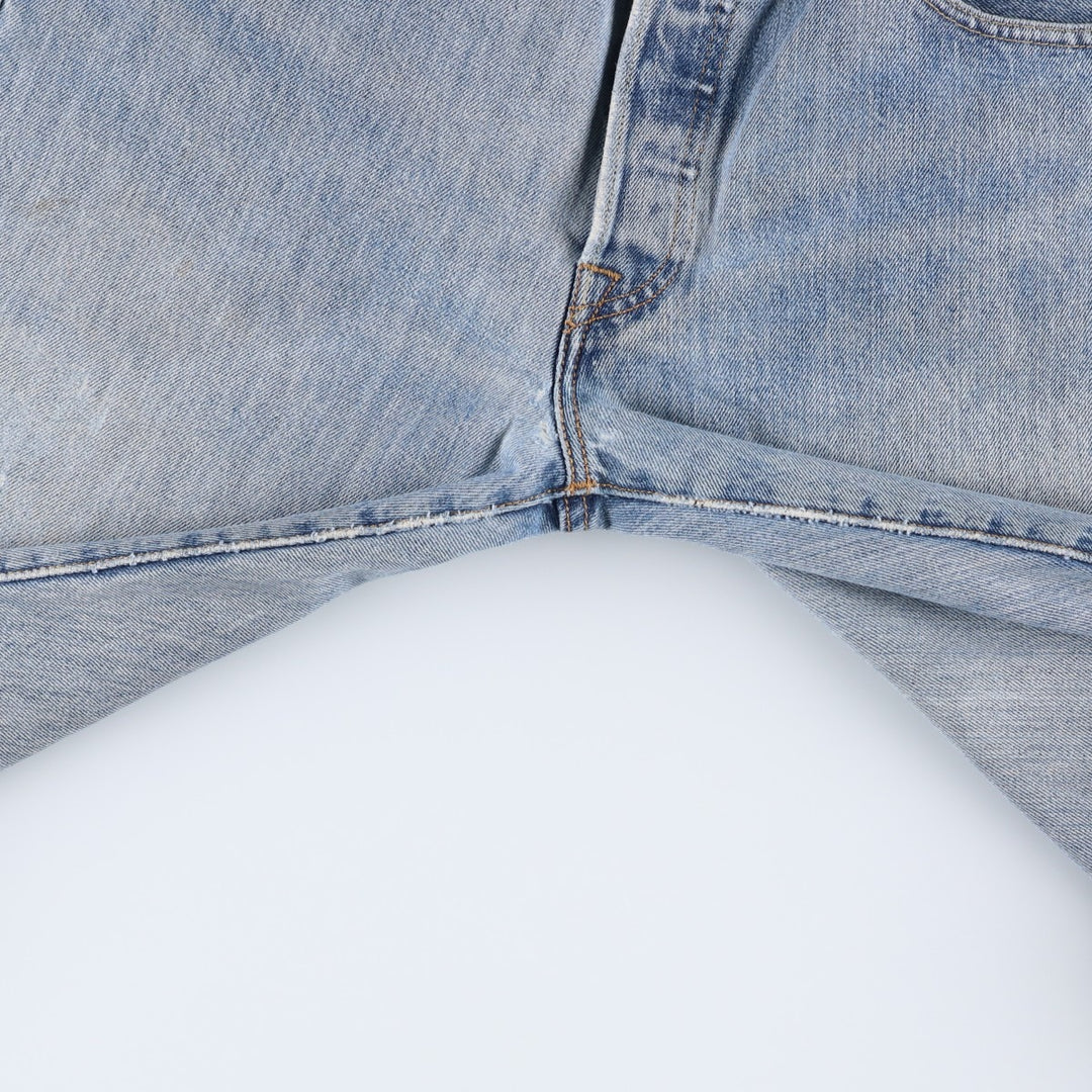 Levi's 501-0193 Straight Denim Pants, W33L32 (equivalent to men's W34) cotton Blue type light blue Vintage Second Hand
