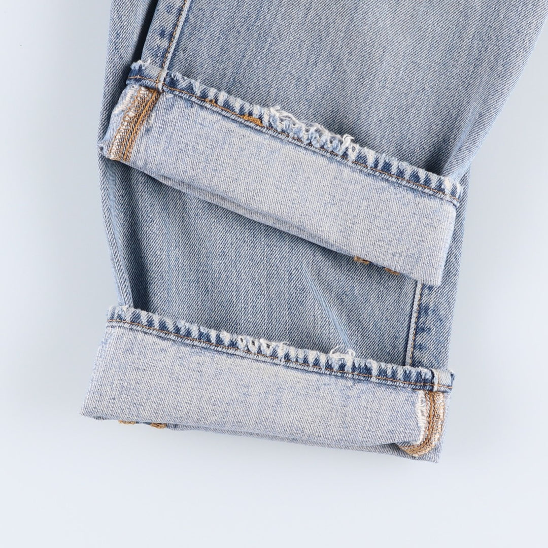 Levi's 501-0193 Straight Denim Pants, W33L32 (equivalent to men's W34) cotton Blue type light blue Vintage Second Hand