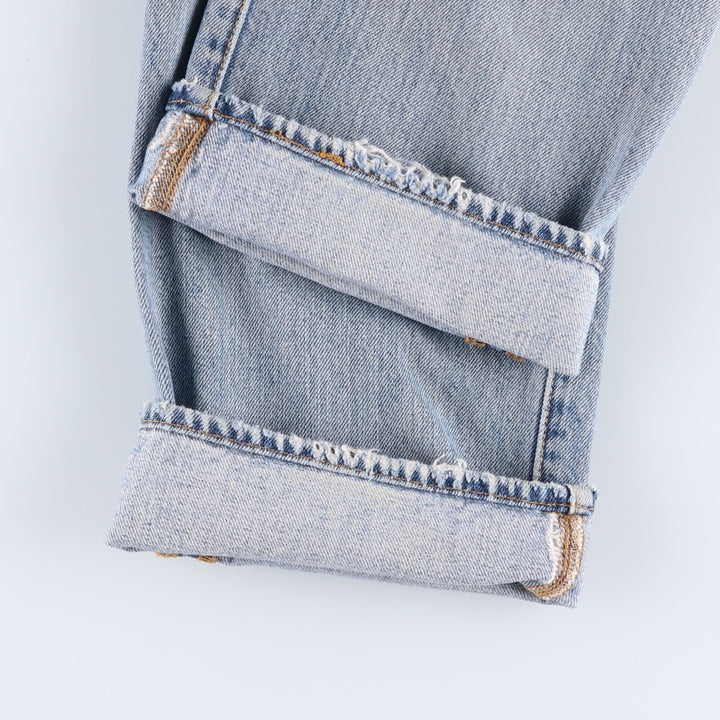 Levi's 501-0193 Straight Denim Pants, W33L32 (equivalent to men's W34) cotton Blue type light blue Vintage Second Hand
