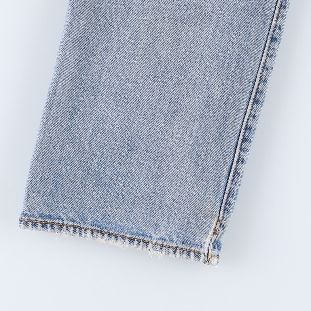 Levi's 501-0193 Straight Denim Pants, W33L32 (equivalent to men's W34) cotton Blue type light blue Vintage Second Hand