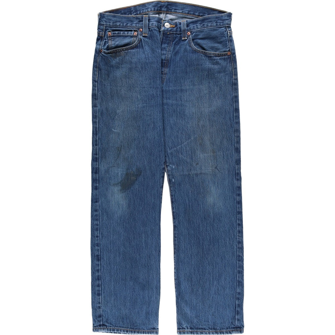 Levi's 501 STRAIGHT FIT straight denim pants for men, equivalent to w34 cotton blue type Vintage Second Hand
