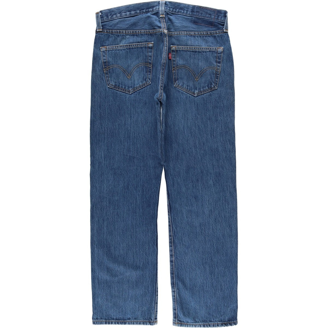 Levi's 501 STRAIGHT FIT straight denim pants for men, equivalent to w34 cotton blue type Vintage Second Hand