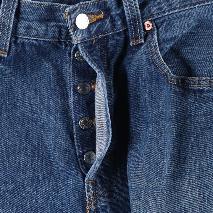 Levi's 501 STRAIGHT FIT straight denim pants for men, equivalent to w34 cotton blue type Vintage Second Hand