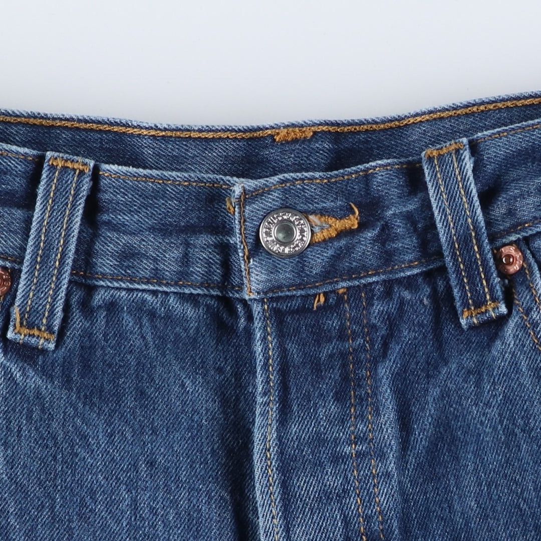Levi's 501 STRAIGHT FIT straight denim pants for men, equivalent to w34 cotton blue type Vintage Second Hand