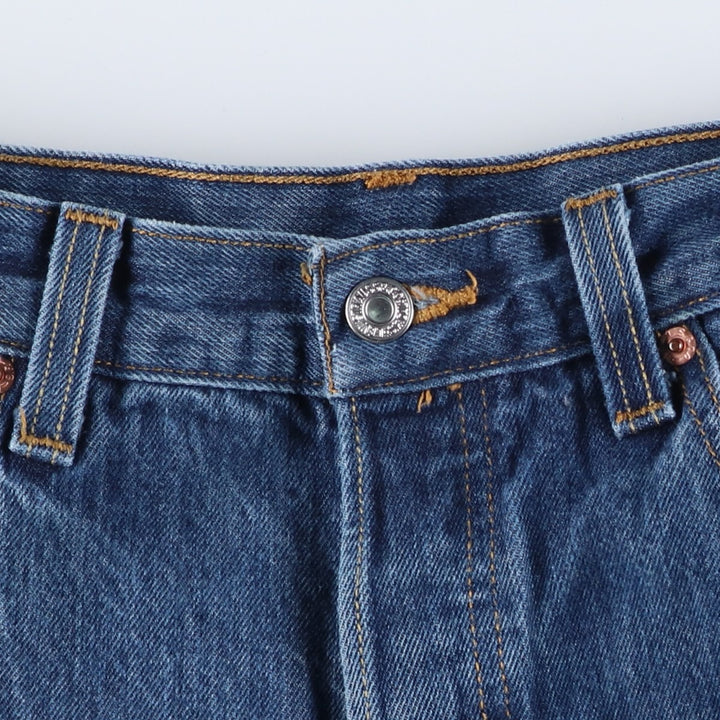Levi's 501 STRAIGHT FIT straight denim pants for men, equivalent to w34 cotton blue type Vintage Second Hand