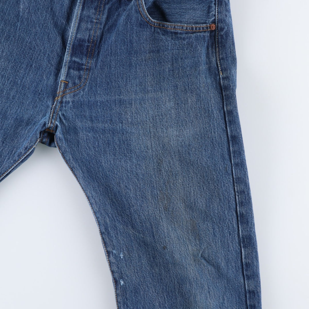 Levi's 501 STRAIGHT FIT straight denim pants for men, equivalent to w34 cotton blue type Vintage Second Hand