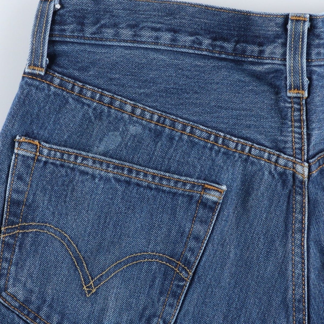 Levi's 501 STRAIGHT FIT straight denim pants for men, equivalent to w34 cotton blue type Vintage Second Hand
