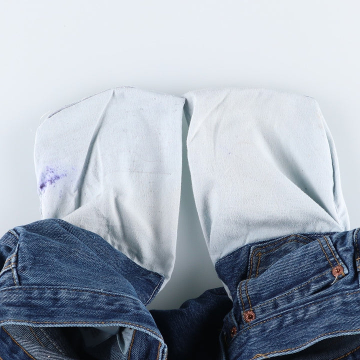 Levi's 501 STRAIGHT FIT straight denim pants for men, equivalent to w34 cotton blue type Vintage Second Hand