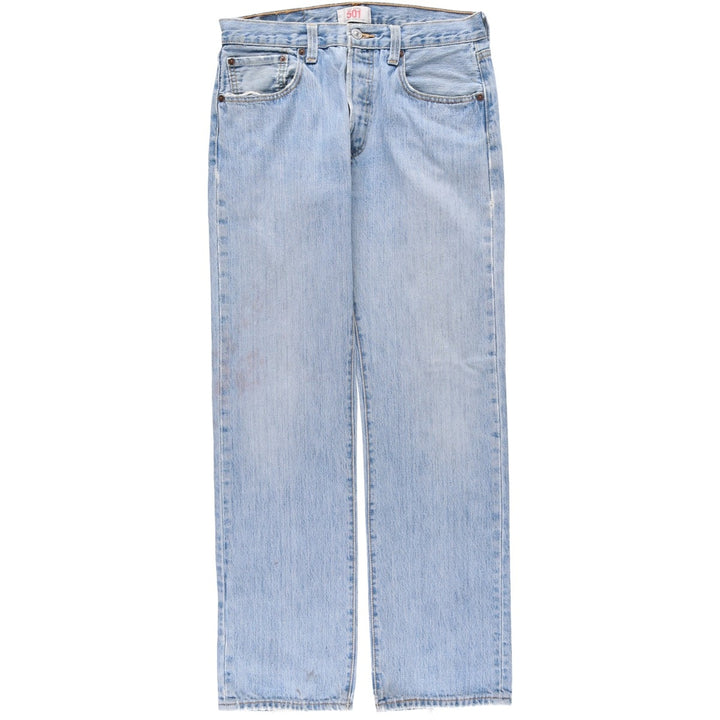 2000'S Levi's 501-0193 Straight Denim Pants, Men's, Size W31 cotton Blue type light blue Vintage Second Hand
