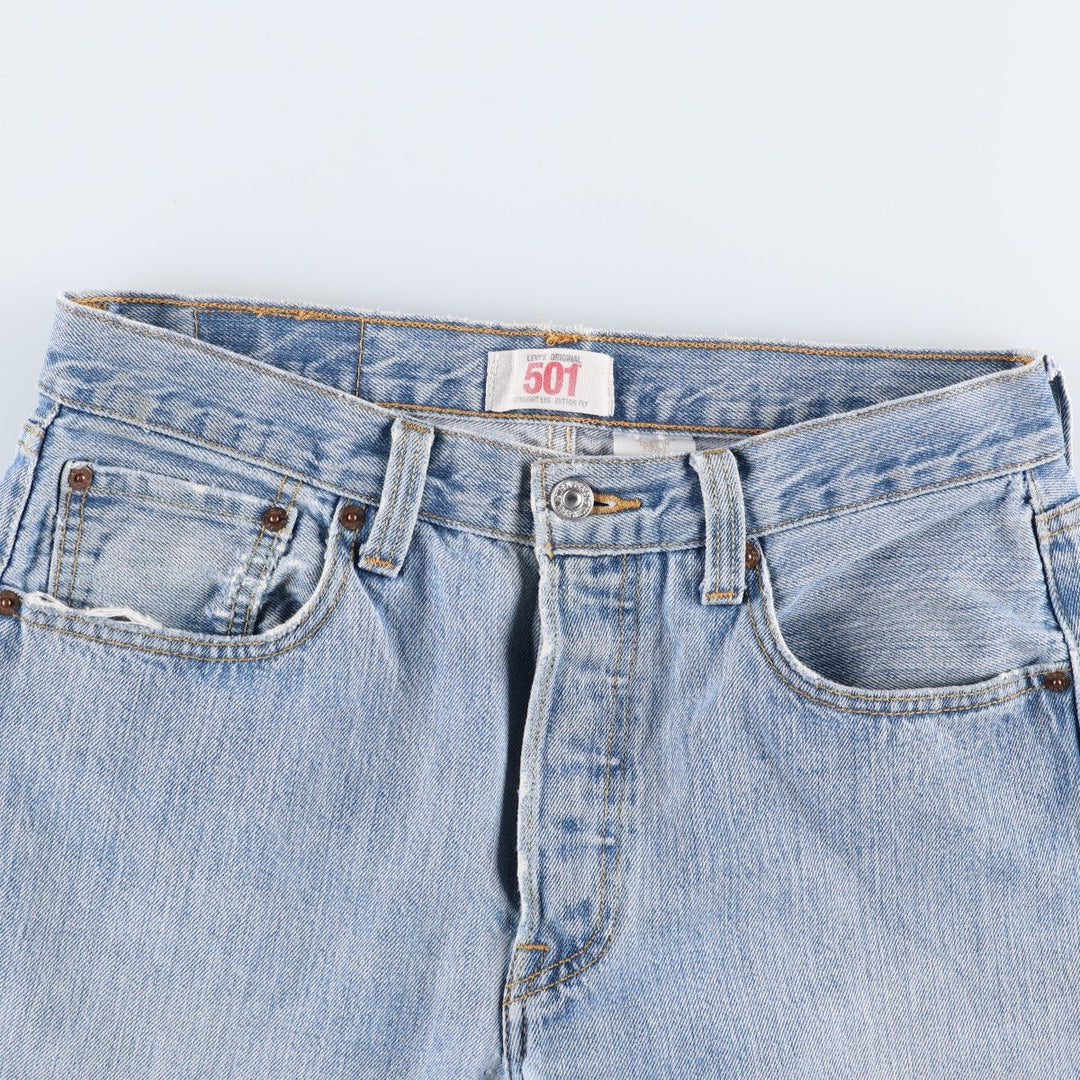 2000'S Levi's 501-0193 Straight Denim Pants, Men's, Size W31 cotton Blue type light blue Vintage Second Hand