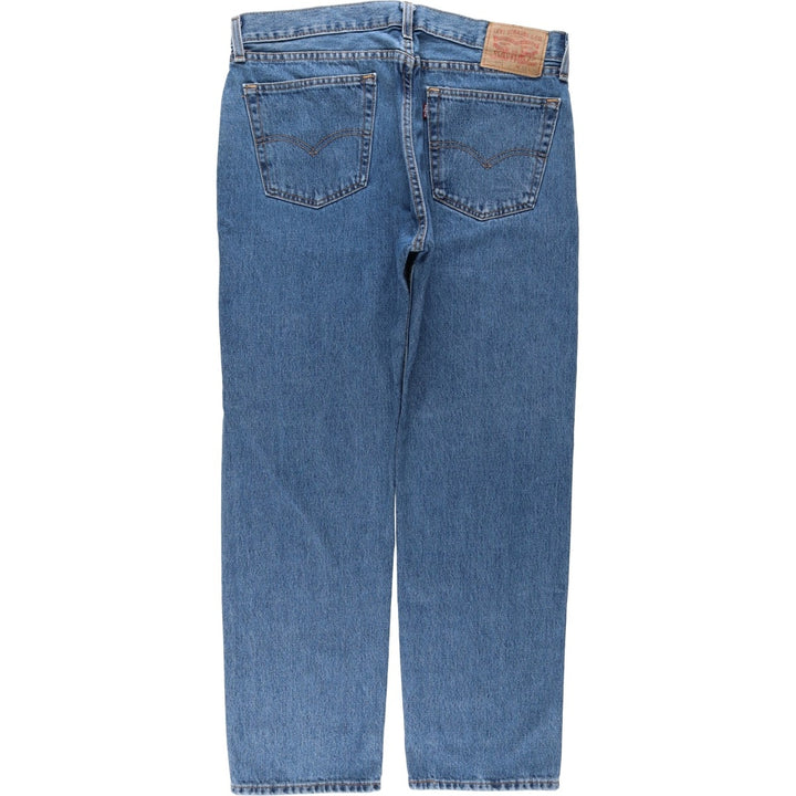 Levi's 505 tapered denim pants for men, size w36 cotton blue type Vintage Second Hand