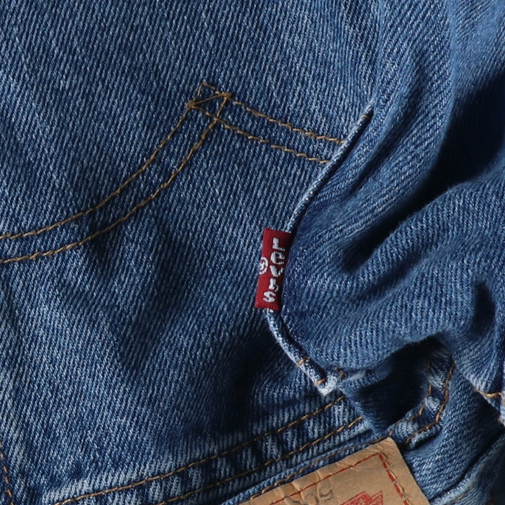 Levi's 505 tapered denim pants for men, size w36 cotton blue type Vintage Second Hand