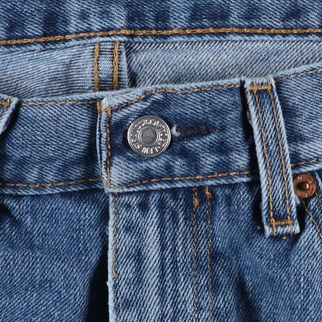 Levi's 505 tapered denim pants for men, size w36 cotton blue type Vintage Second Hand