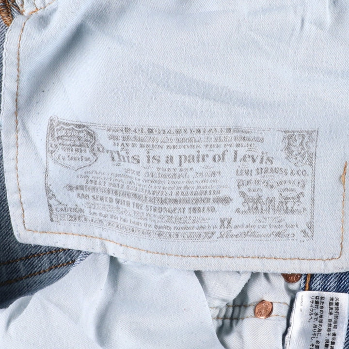 Levi's 501 straight denim pants for men, size W35 unclear blue type Vintage Second Hand
