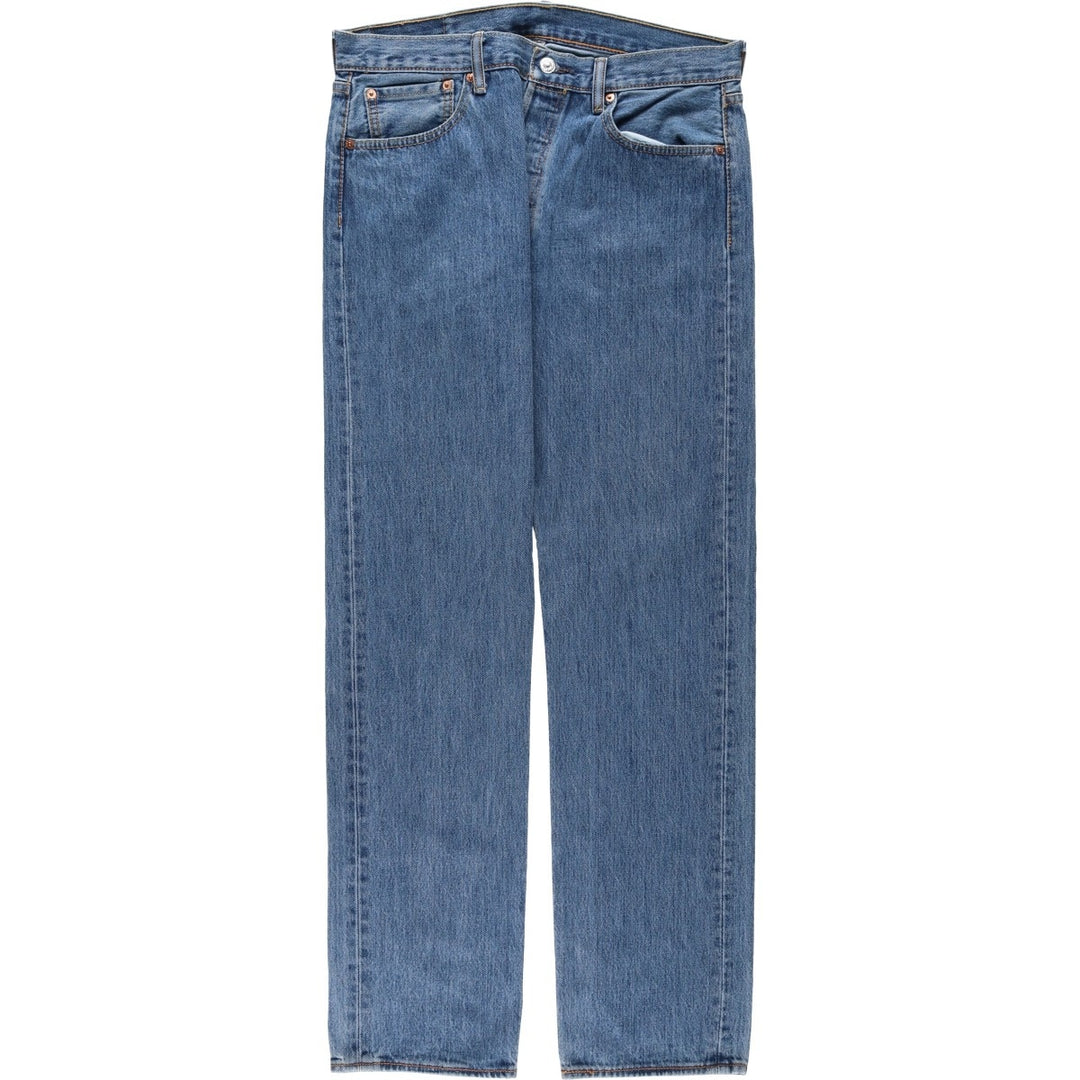 Levi's 501 straight denim pants for men, size W34 cotton blue type Vintage Second Hand