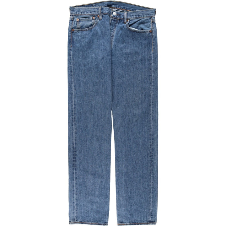 Levi's 501 straight denim pants for men, size W34 cotton blue type Vintage Second Hand