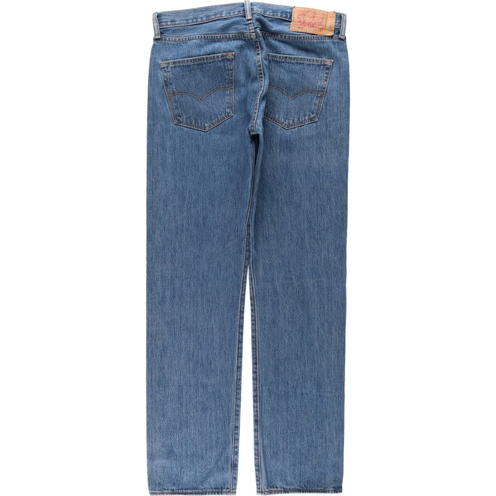 Levi's 501 straight denim pants for men, size W34 cotton blue type Vintage Second Hand