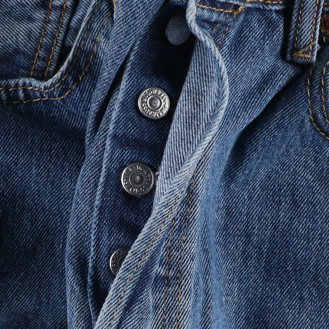 Levi's 501 straight denim pants for men, size W34 cotton blue type Vintage Second Hand