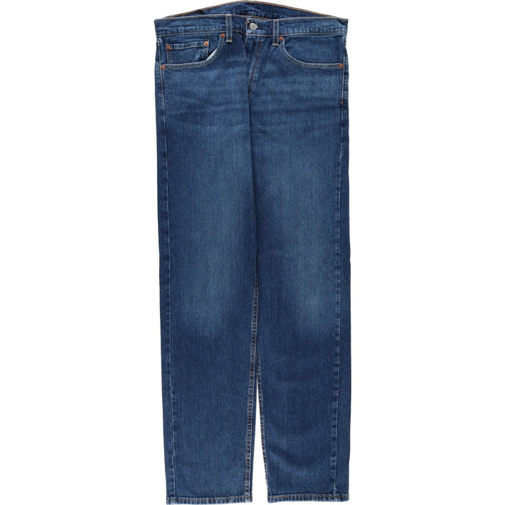 Levi's 505 tapered denim pants for men, size w36 cotton blue type Vintage Second Hand