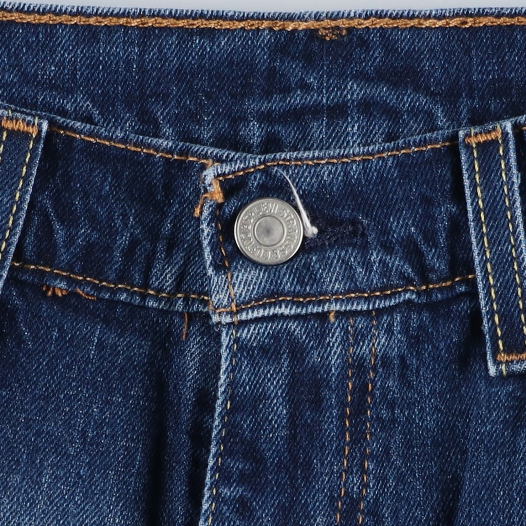 Levi's 505 tapered denim pants for men, size w36 cotton blue type Vintage Second Hand