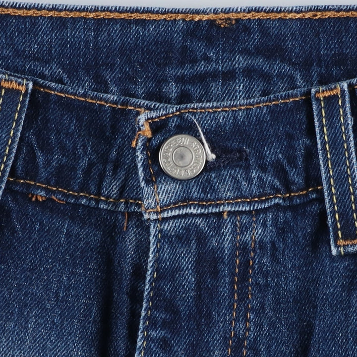 Levi's 505 tapered denim pants for men, size w36 cotton blue type Vintage Second Hand