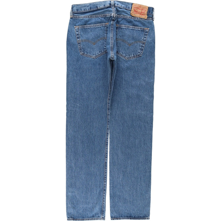 Levi's 501 straight denim pants for men, size W32 cotton blue type Vintage Second Hand