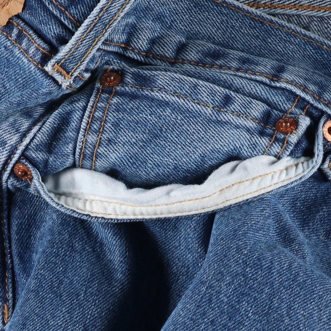 Levi's 501 straight denim pants for men, size W32 cotton blue type Vintage Second Hand