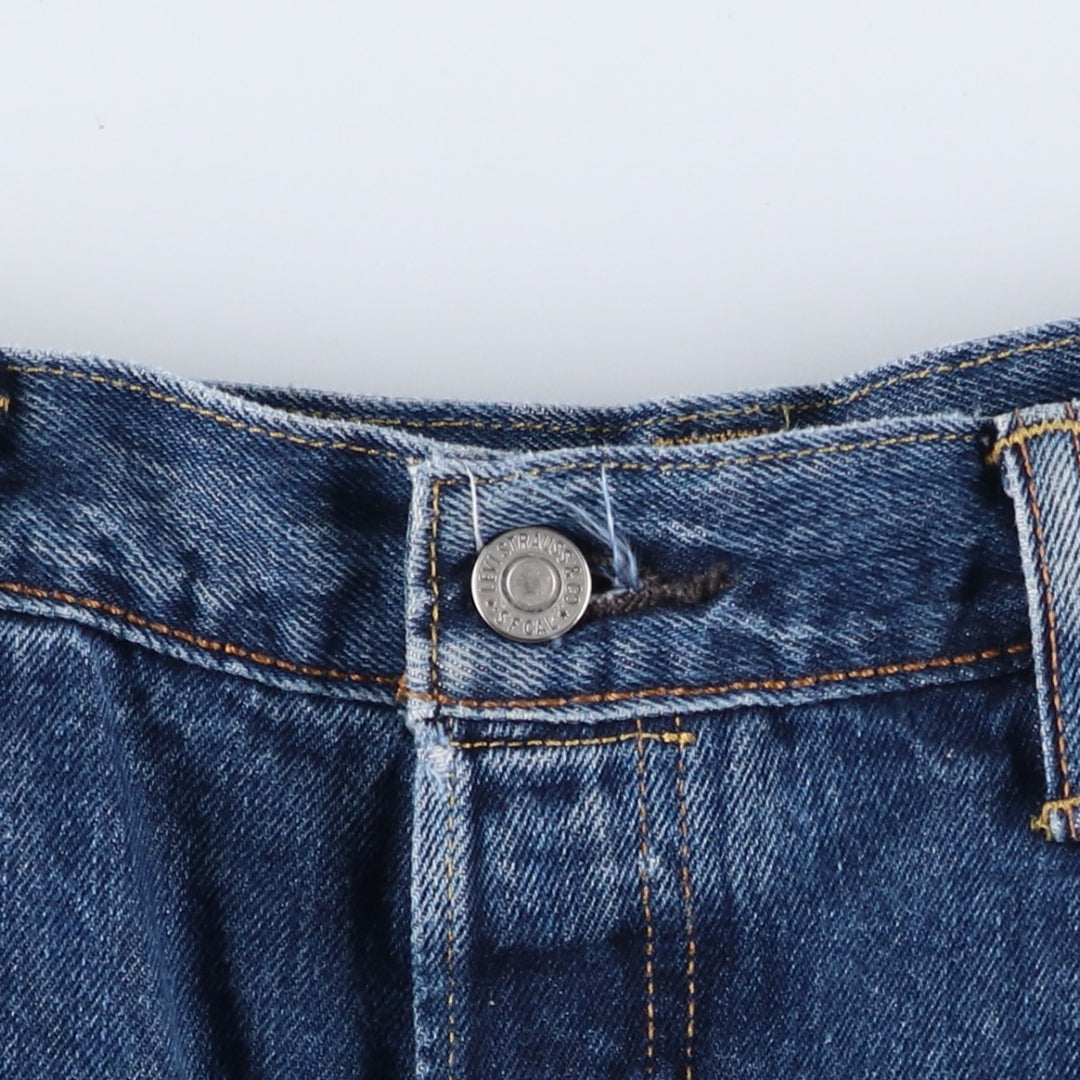 Levi's 501 straight denim pants for men, size W37 cotton blue type Vintage Second Hand
