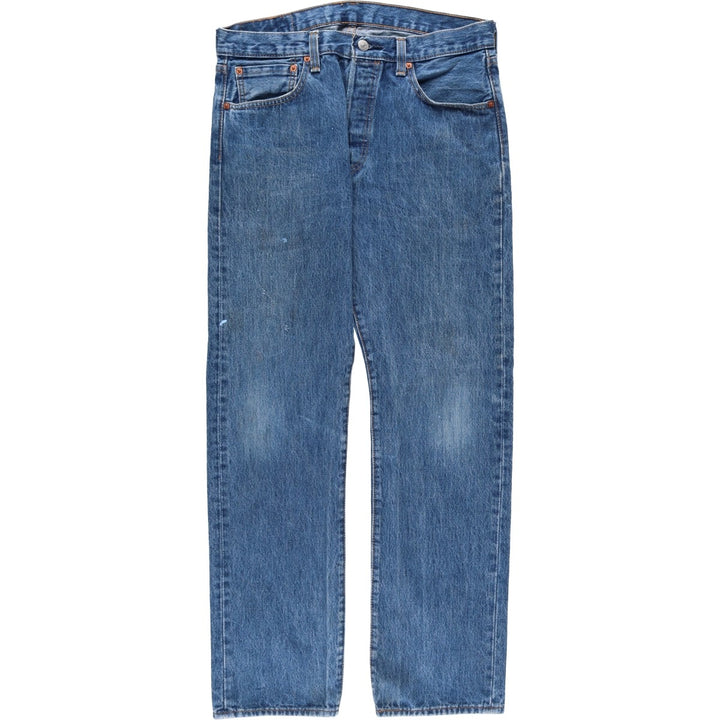 Levi's 501 straight denim pants for men, size W33 cotton blue type Vintage Second Hand