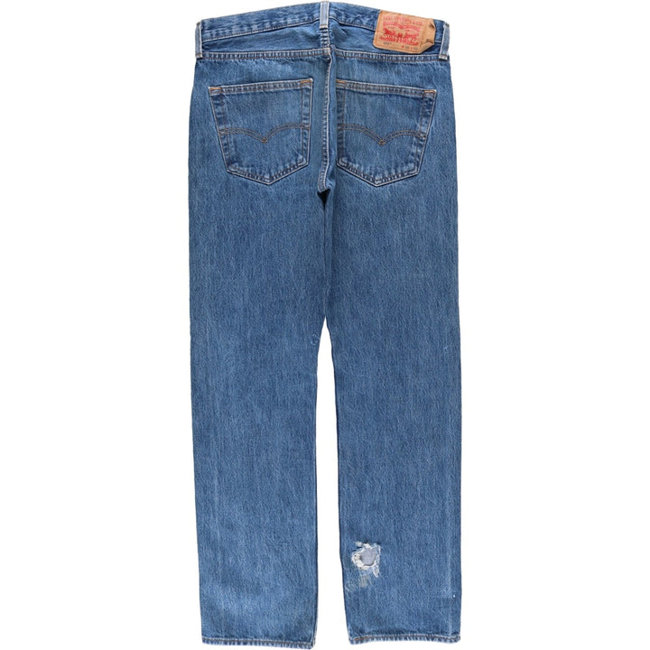 Levi's 501 straight denim pants for men, size W33 cotton blue type Vintage Second Hand