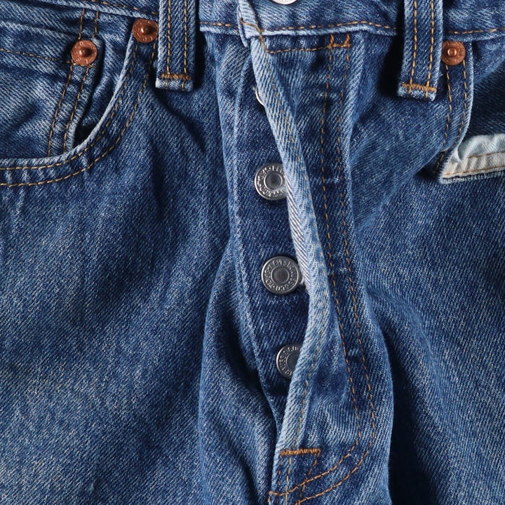Levi's 501 straight denim pants for men, size W33 cotton blue type Vintage Second Hand
