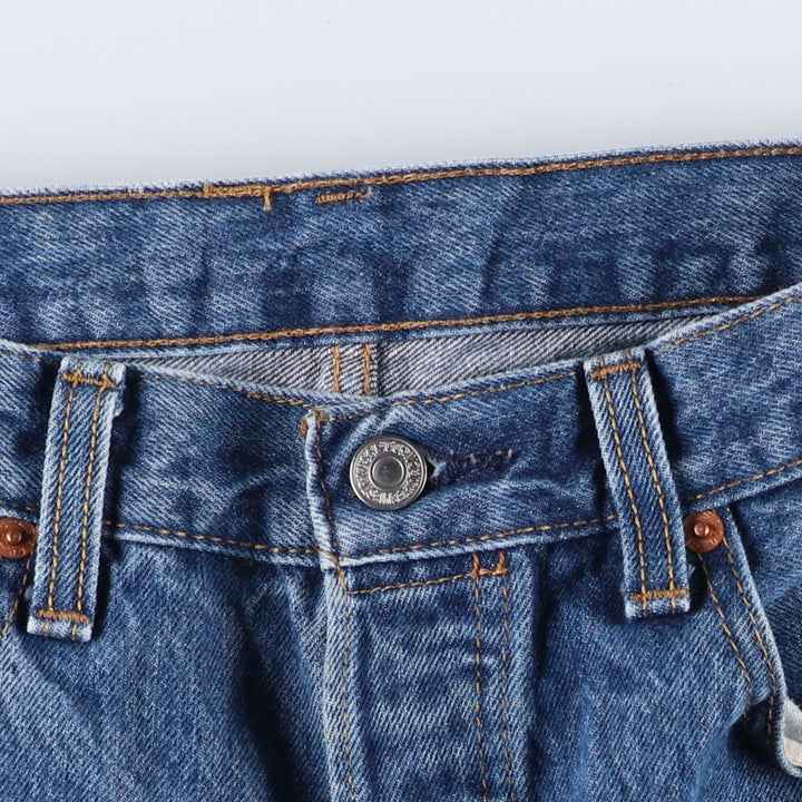 Levi's 501 straight denim pants for men, size W33 cotton blue type Vintage Second Hand