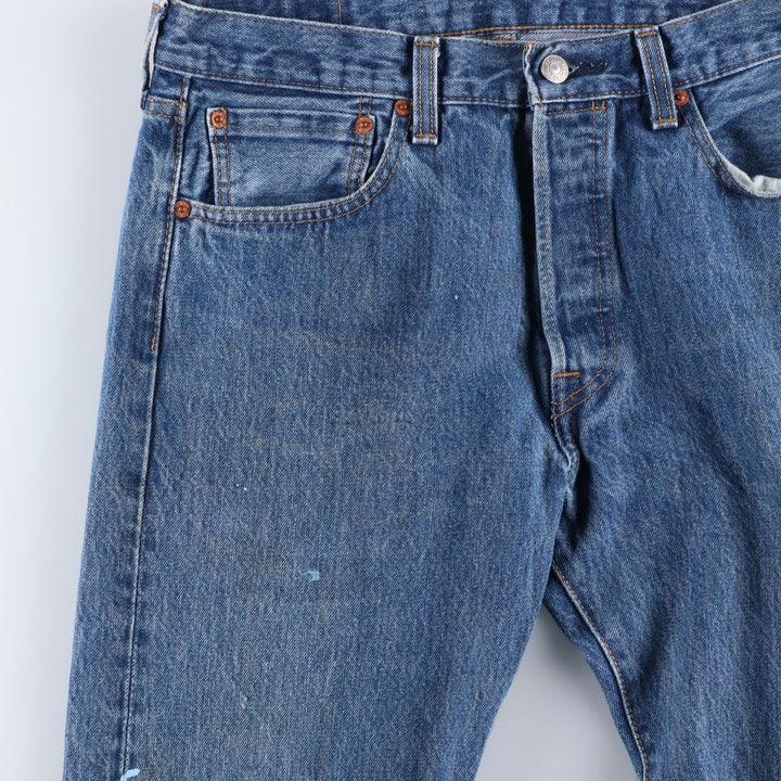 Levi's 501 straight denim pants for men, size W33 cotton blue type Vintage Second Hand