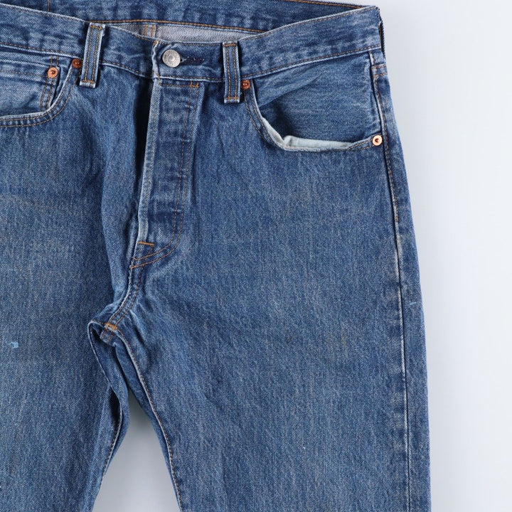 Levi's 501 straight denim pants for men, size W33 cotton blue type Vintage Second Hand