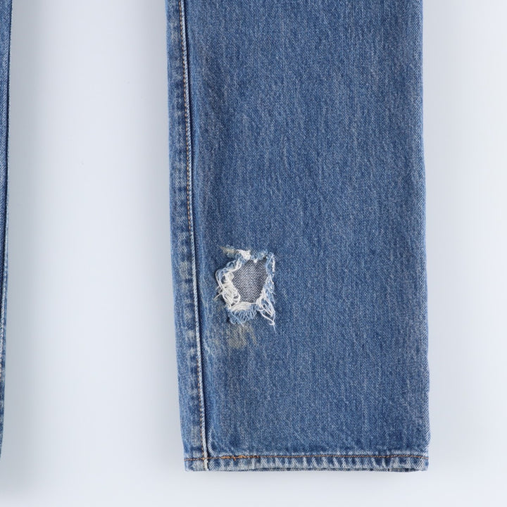 Levi's 501 straight denim pants for men, size W33 cotton blue type Vintage Second Hand