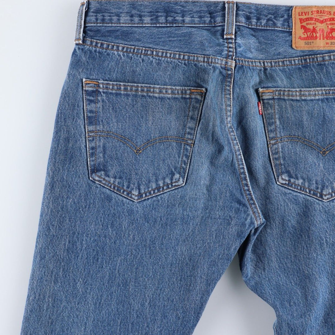 Levi's 501 straight denim pants for men, size W33 cotton blue type Vintage Second Hand