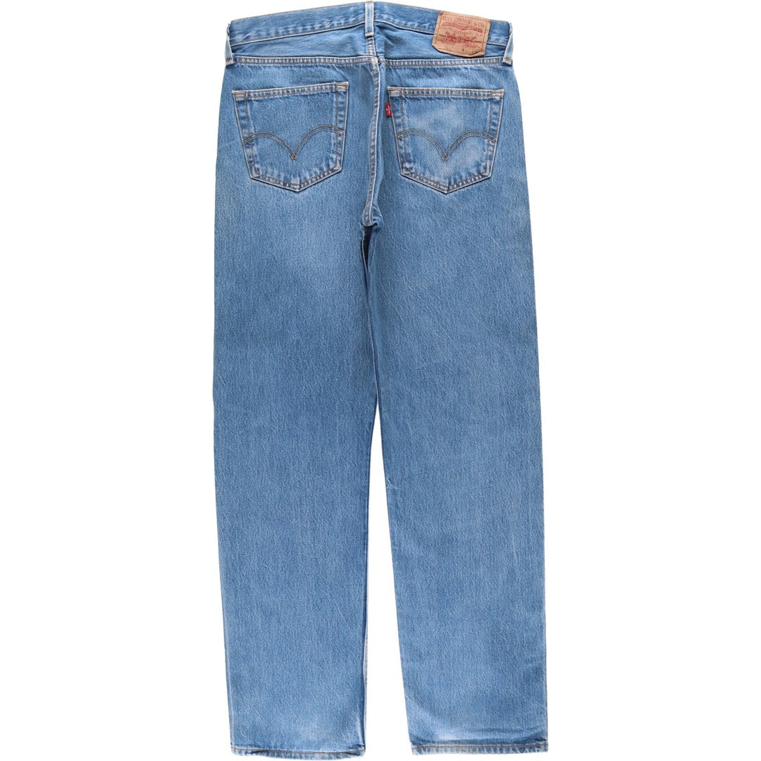 Levi's 501 straight denim pants for men, size W34 unclear blue type Vintage Second Hand