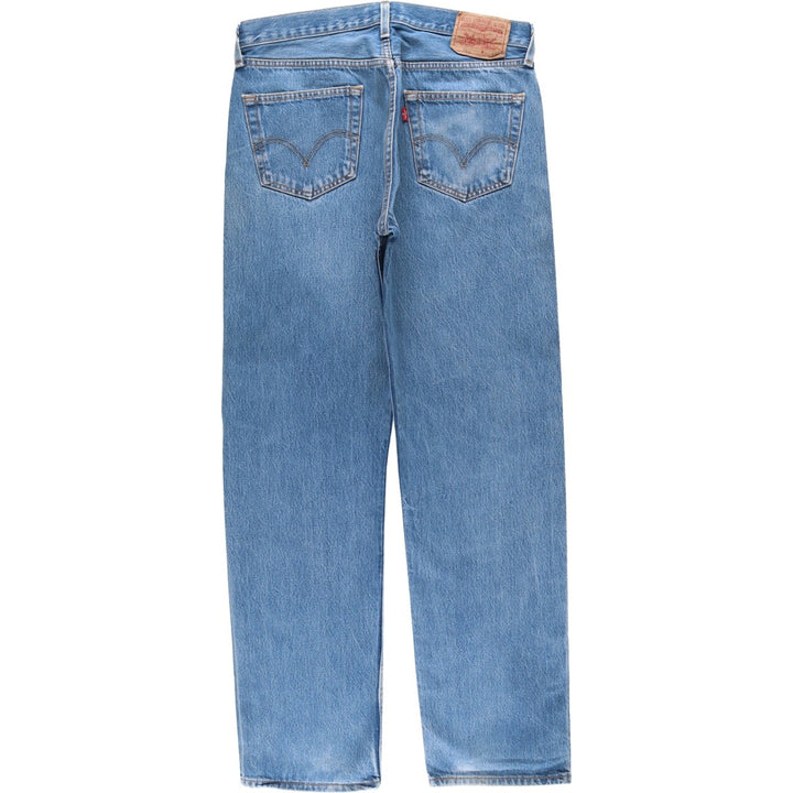 Levi's 501 straight denim pants for men, size W34 unclear blue type Vintage Second Hand