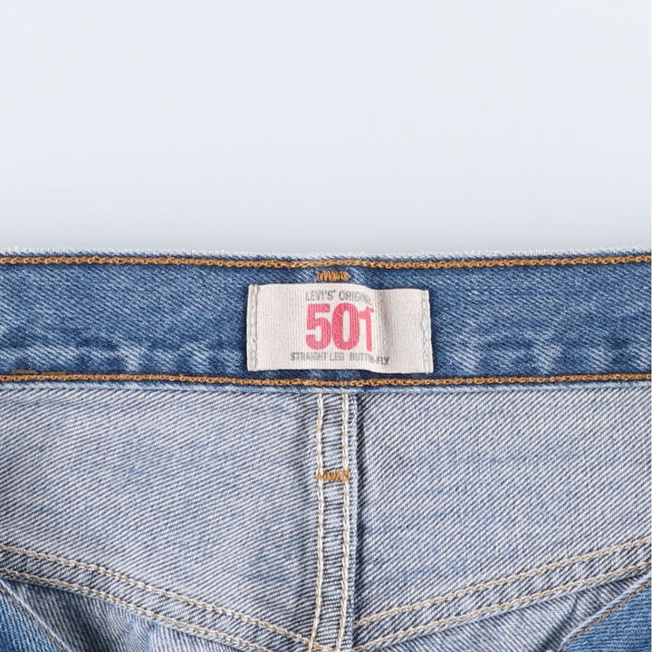 Levi's 501 straight denim pants for men, size W34 unclear blue type Vintage Second Hand