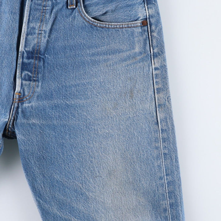 Levi's 501 straight denim pants for men, size W34 unclear blue type Vintage Second Hand