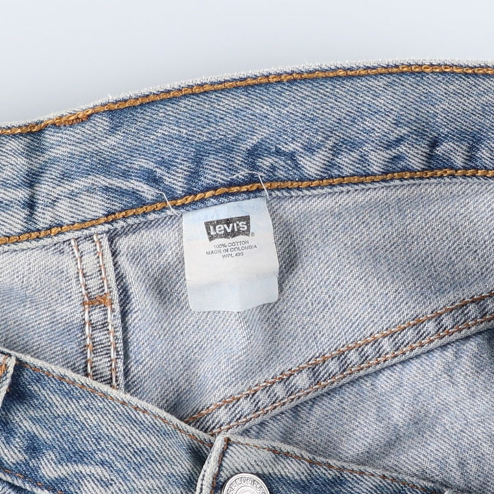 00'S Levi's 501-0193 Straight Denim Pants for Men, W35 cotton Blue type light blue Vintage Second Hand