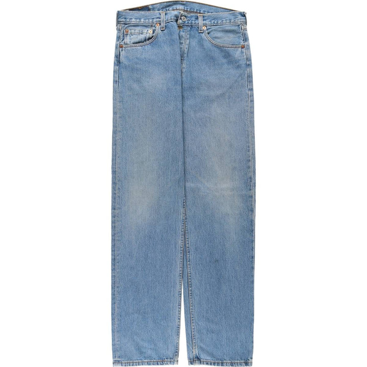 90'S Levi's 501-0114 Euro model straight denim pants made in the UK, men's w33 equivalent, vintage cotton blue type Vintage Second Hand