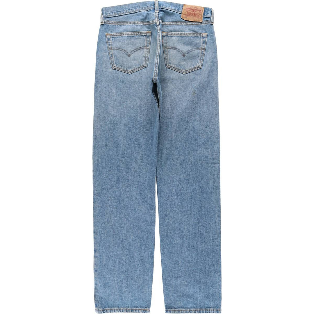 90'S Levi's 501-0114 Euro model straight denim pants made in the UK, men's w33 equivalent, vintage cotton blue type Vintage Second Hand