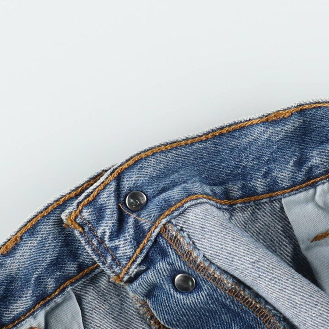 90'S Levi's 501-0114 Euro model straight denim pants made in the UK, men's w33 equivalent, vintage cotton blue type Vintage Second Hand
