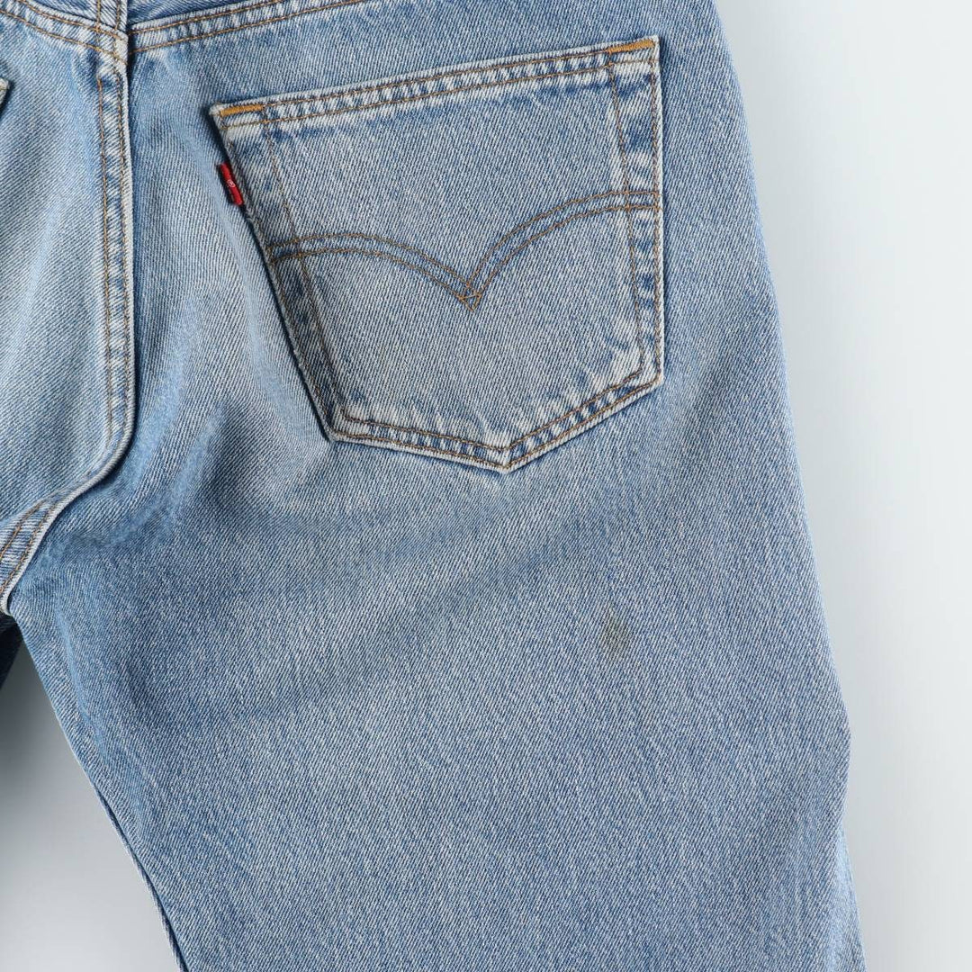 90'S Levi's 501-0114 Euro model straight denim pants made in the UK, men's w33 equivalent, vintage cotton blue type Vintage Second Hand