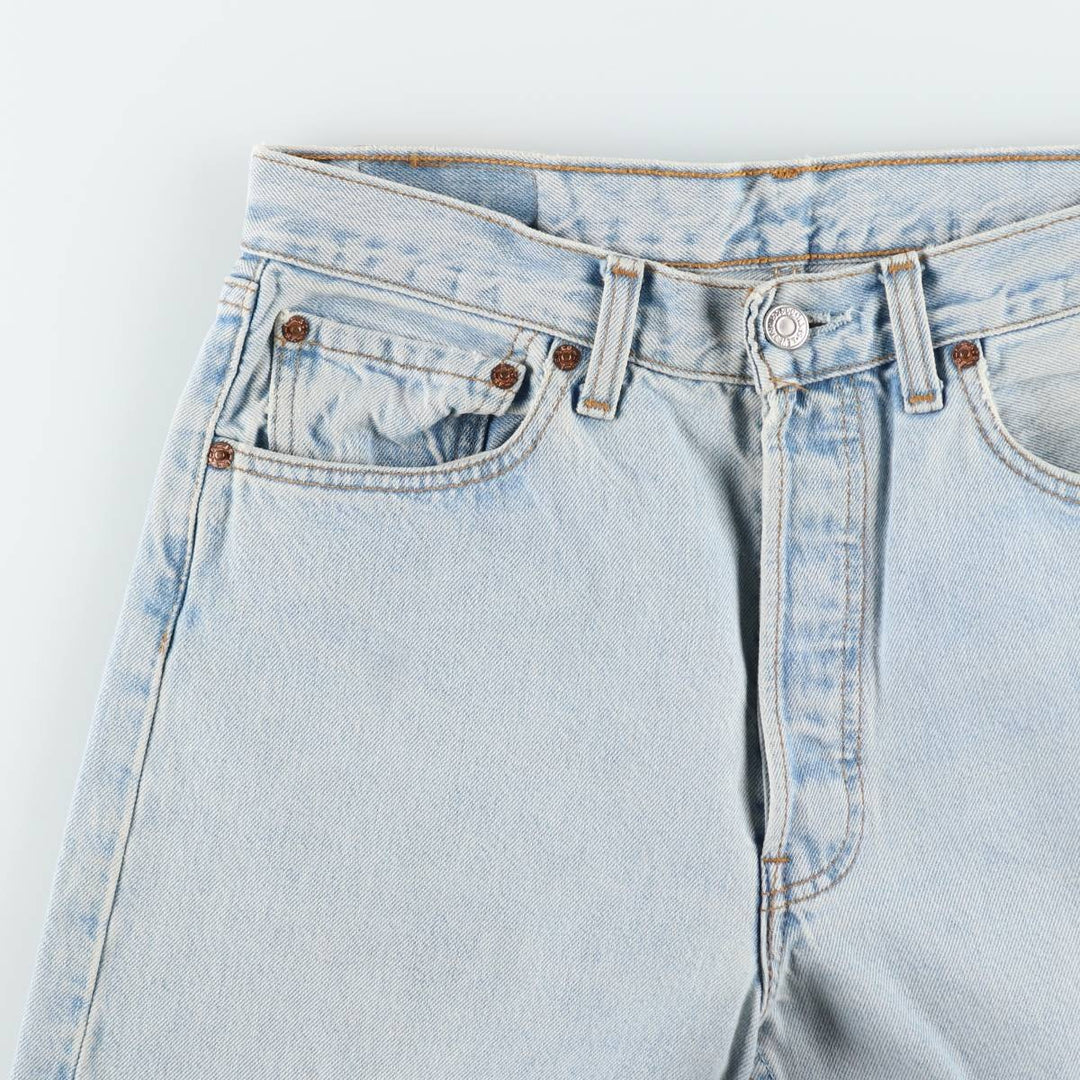 1990'S Levi's 501-0134 Straight Denim Pants, Made in Canada, Men's Size W31 (approx.), Vintage cotton Blue type light blue Vintage Second Hand