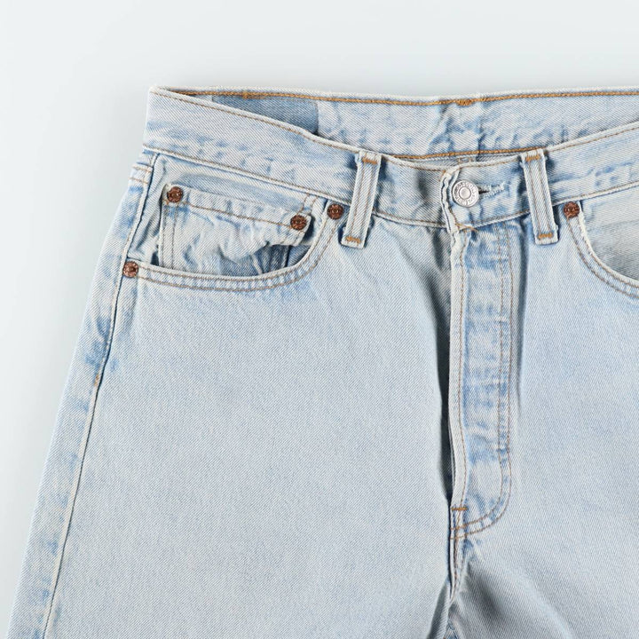 1990'S Levi's 501-0134 Straight Denim Pants, Made in Canada, Men's Size W31 (approx.), Vintage cotton Blue type light blue Vintage Second Hand