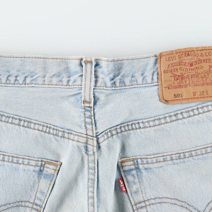 1990'S Levi's 501-0134 Straight Denim Pants, Made in Canada, Men's Size W31 (approx.), Vintage cotton Blue type light blue Vintage Second Hand